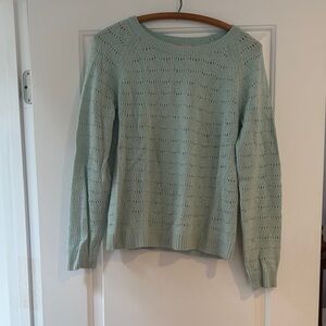 LOFT Mint Green Crew Neck Sweater